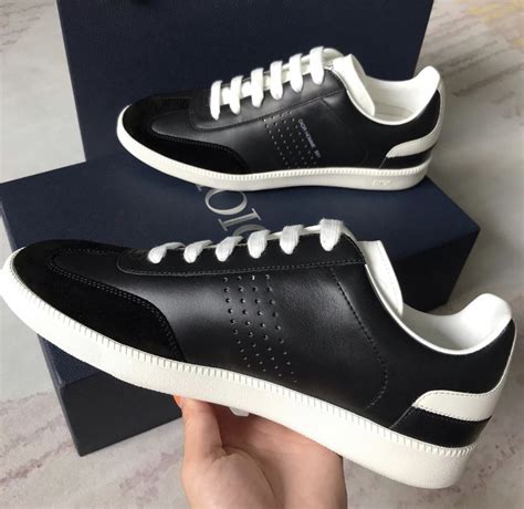 B01 Sneaker Black Smooth Calfskin and Suede 